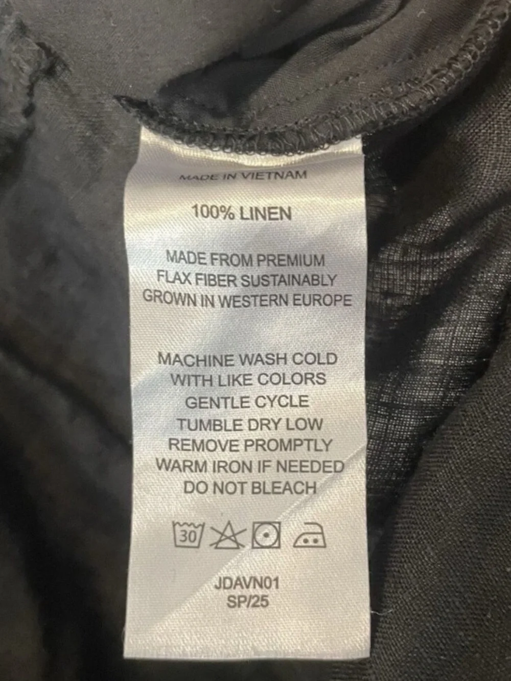 Quince 100% European Linen Pleated Trouser Sz 16 Black Minimalist Pants